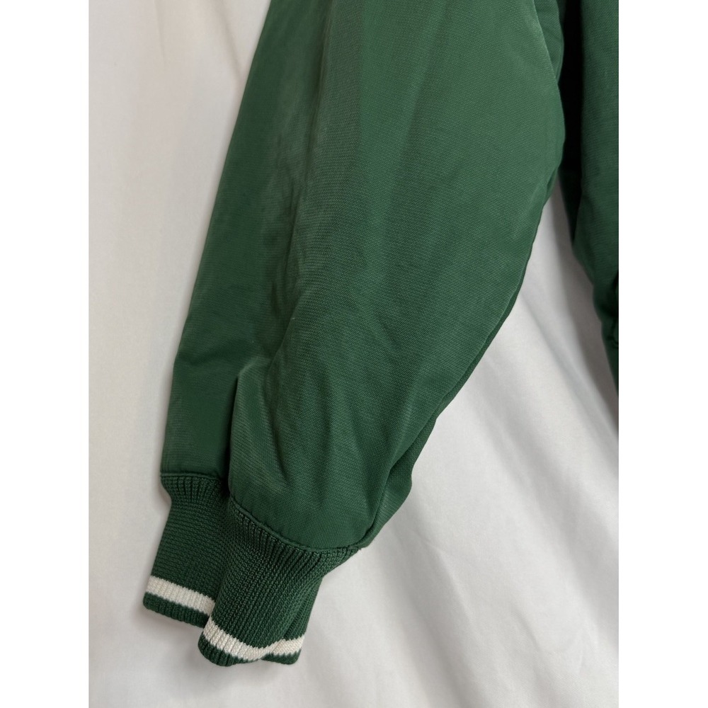 Vintage Russell Athletic Mens Small Green Bomber Jacket Zip DIXIE - Picture 4 of 12